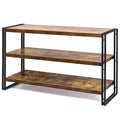 3-Tier Wood and Metal Bookshelf M842423