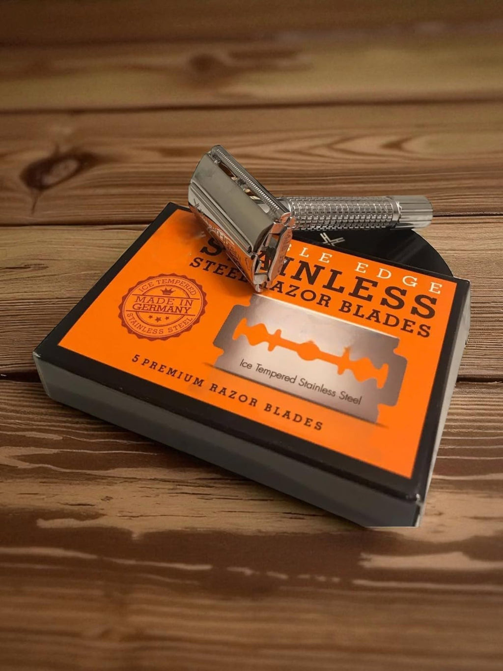 Double Edge Safety Razor Blades, 5 Count Stainless Steel G896