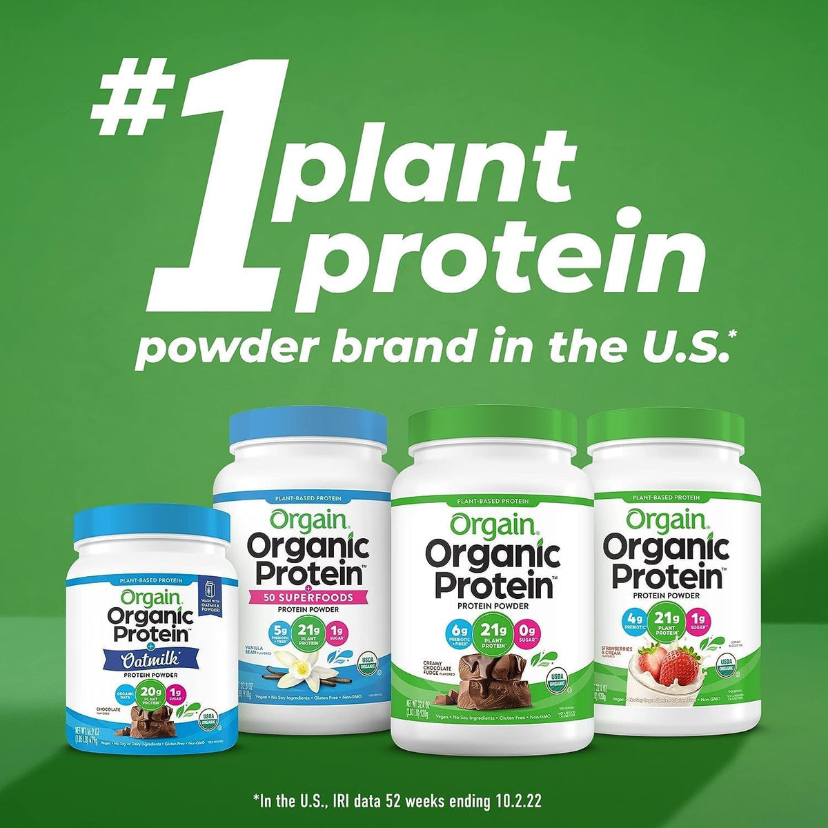 Organic Vegan Protein Powder Chocolate Peanut Butter and Vanilla Bean 4.06 Lbs Q912567