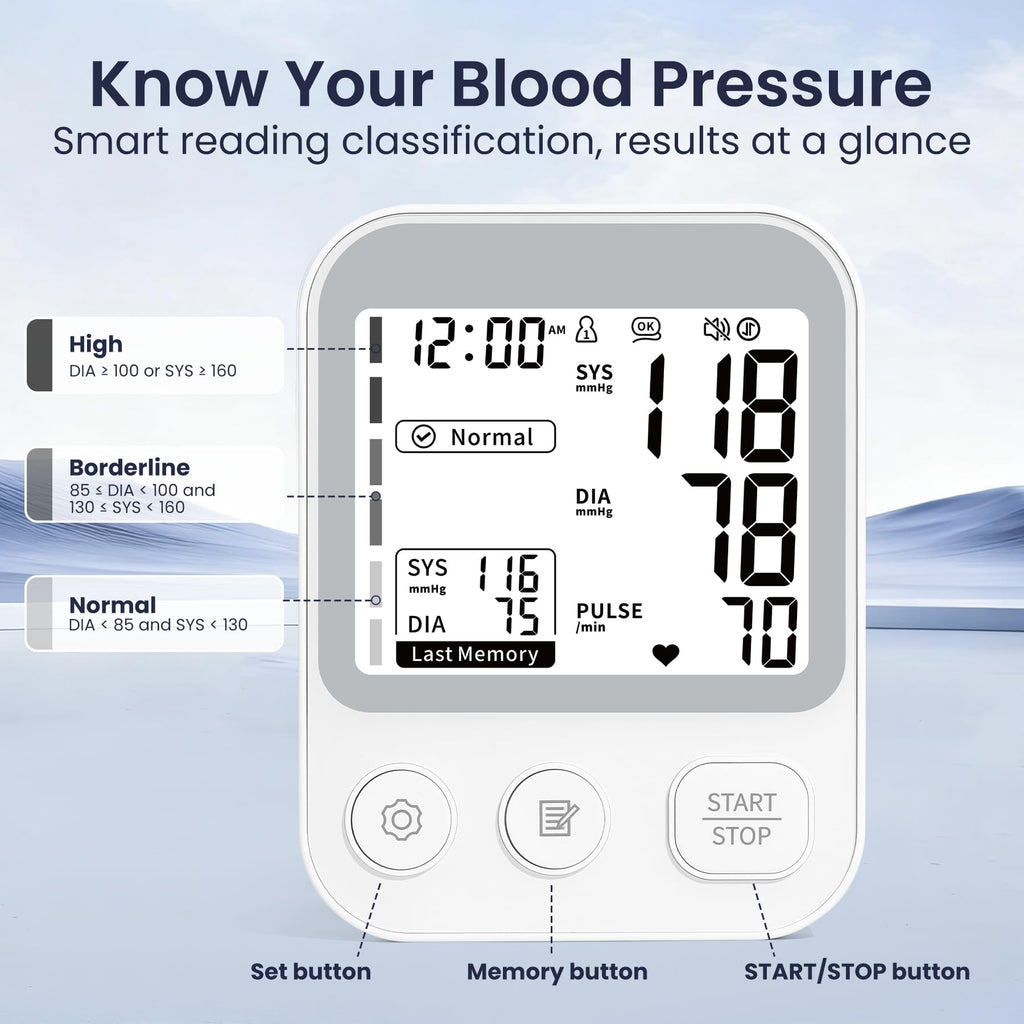 Blood Pressure Monitor Large Upper Arm Cuff D72058