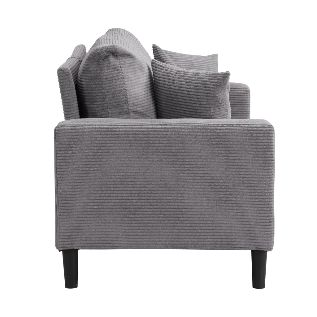 Light Gray 2 Seat Loveseat Sofa V169945