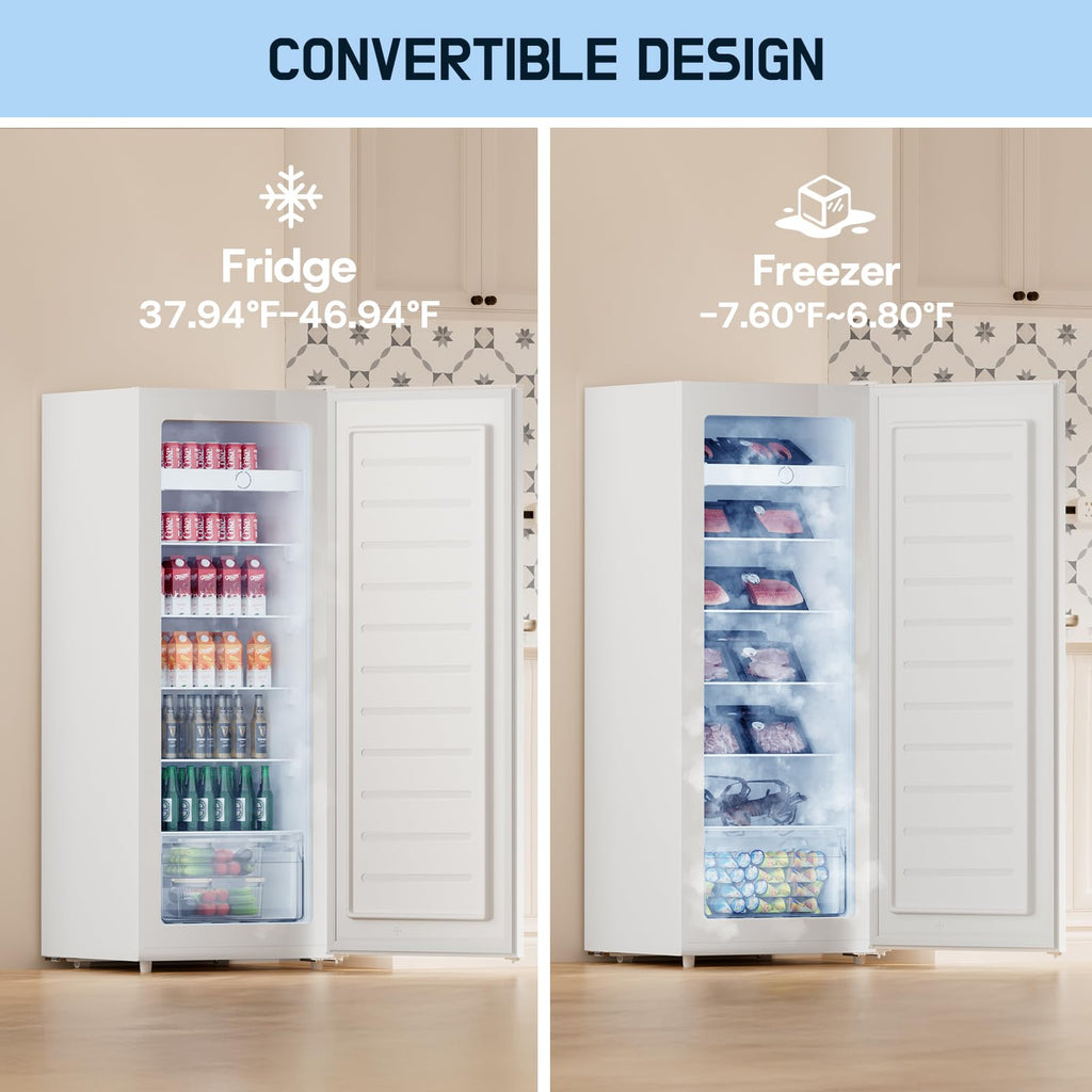 7.0 Cu.Ft Upright Freezer White H26453