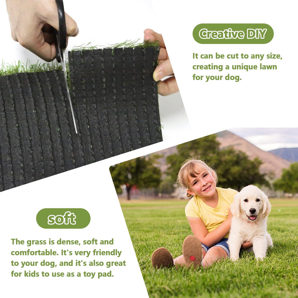 43.3 x 29.5 Inches Washable Artificial Grass Rug T856