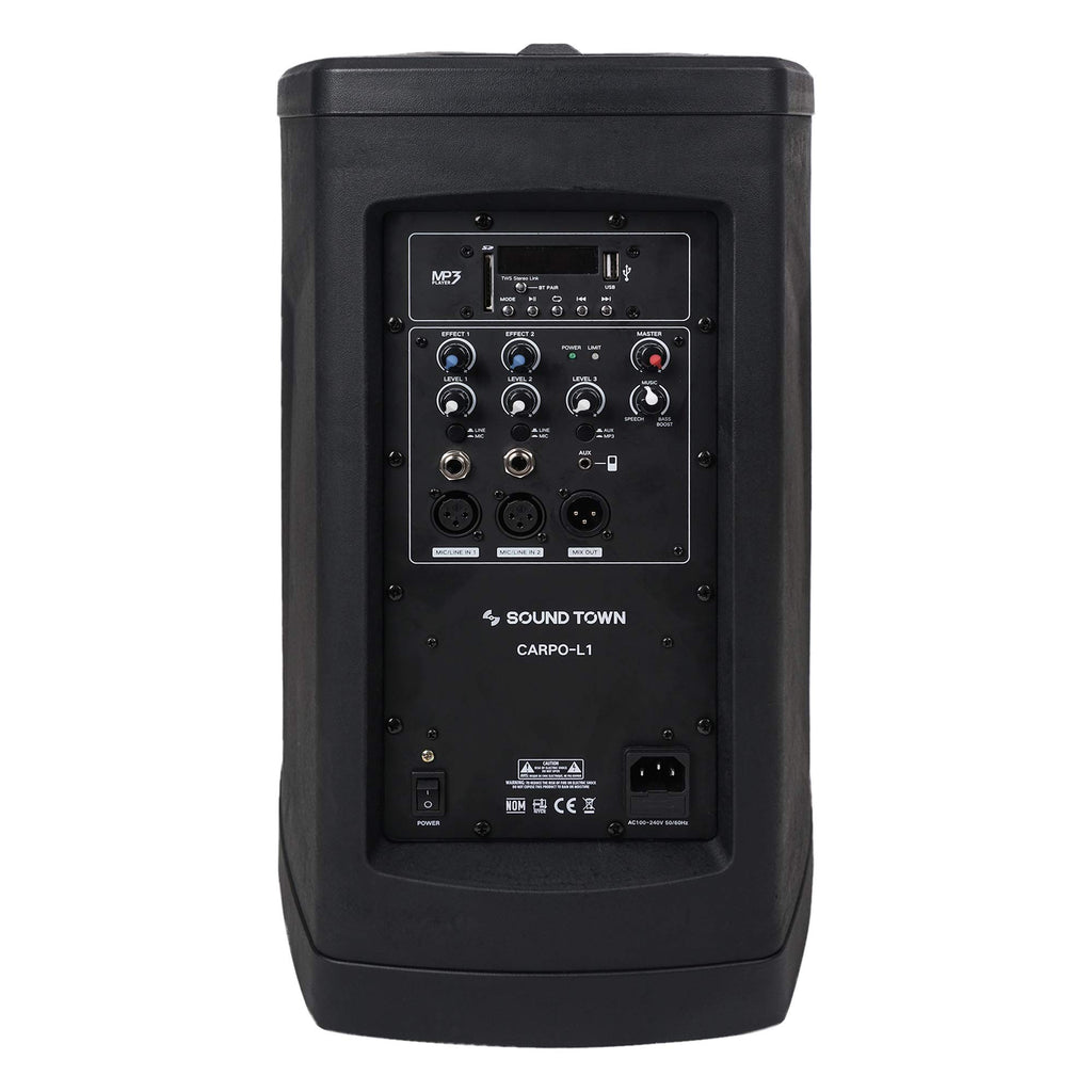 Portable Line Array Column PA/DJ System with Sub Bass Module V630784