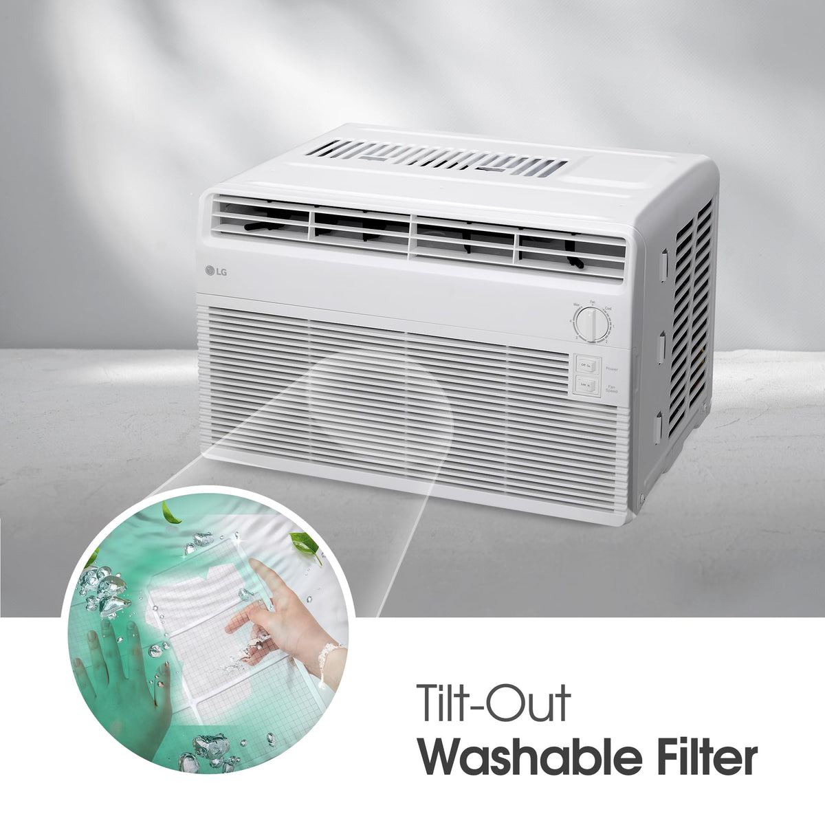 5000 BTU White Window Air Conditioner T4764