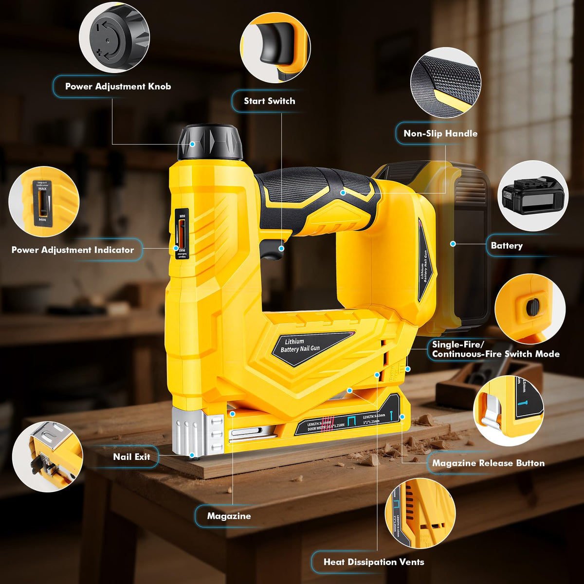18 Gauge Cordless Brad Nailer and Narrow Crown Stapler W752231