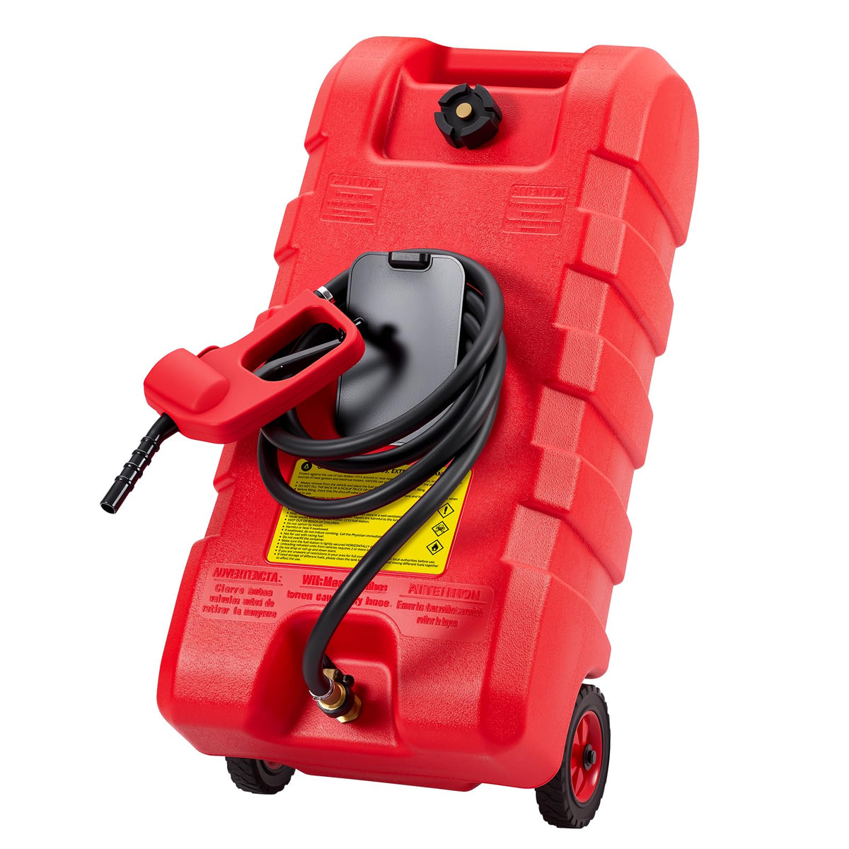 15 gal Gas Can with Manual Transfer Pump & 10 ft Hose Y82489