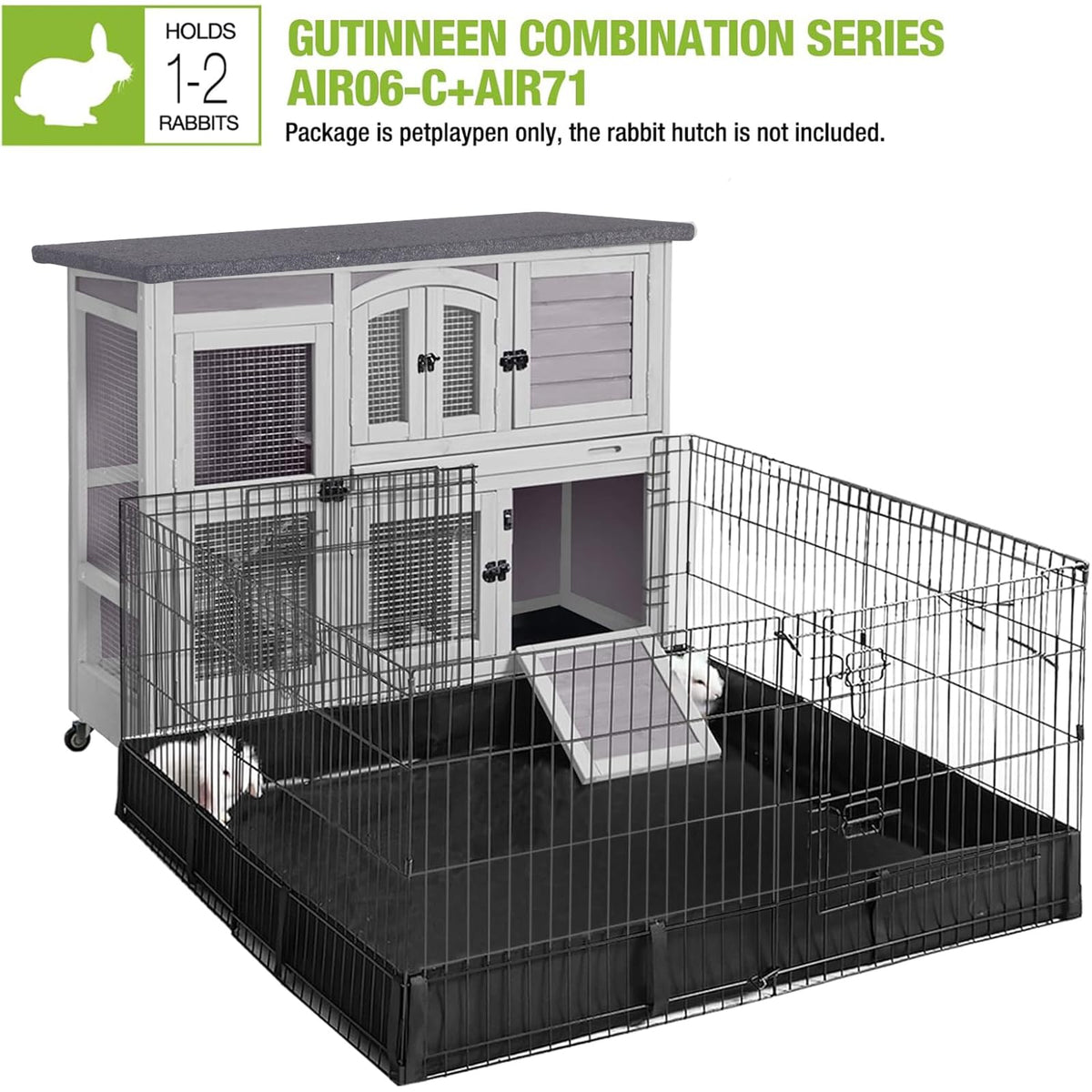 Rabbit Hutch with Plastic Tray G747927