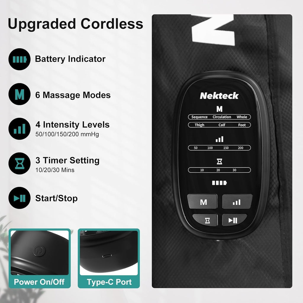 Cordless Leg Compression Massager 2-Pack D8574