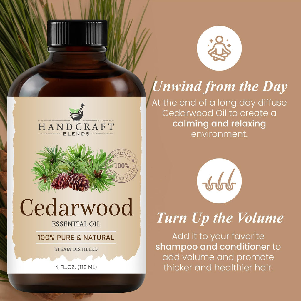 Lavender and Cedarwood Essential Oils 2 x 4 Fl Oz X29230