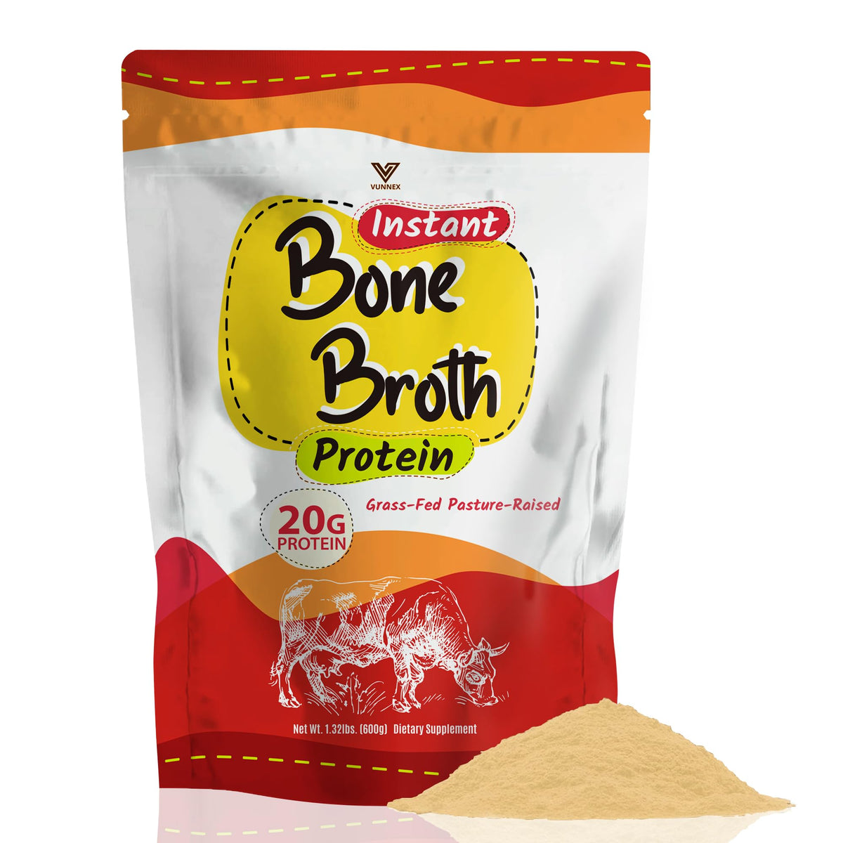 Unflavored Bone Broth Protein Powder S642312