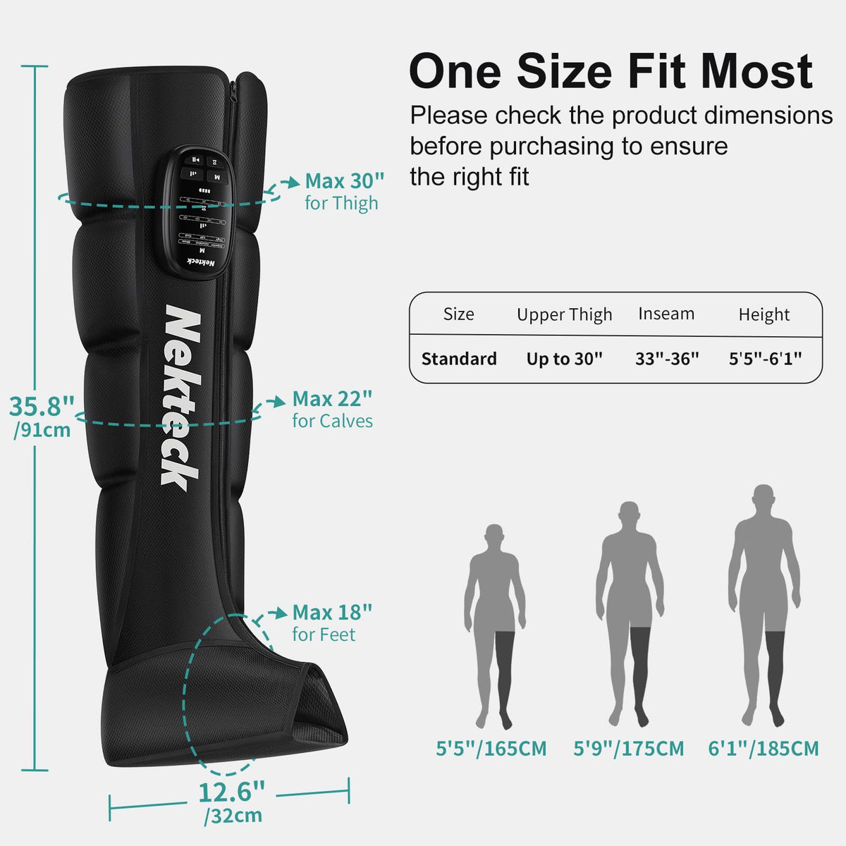 Cordless Leg Compression Massager 2-Pack D8574