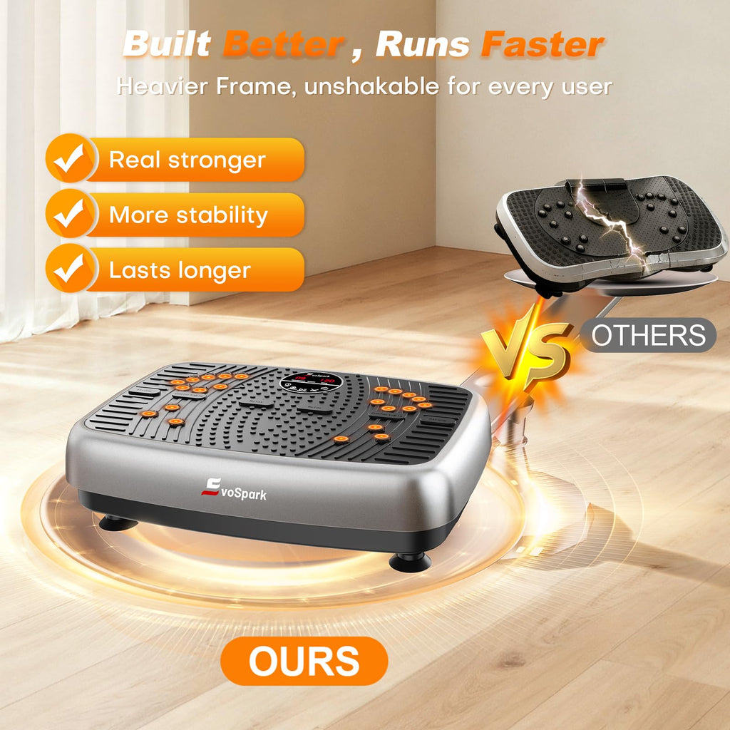 Vibration Plate Exercise Machine with Resistance Bands W87197