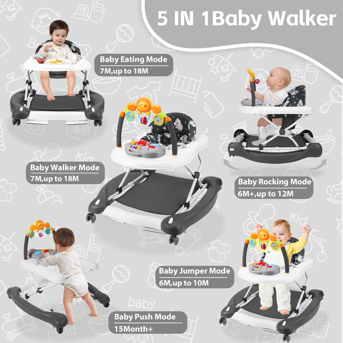 Foldable Baby Walker U50628