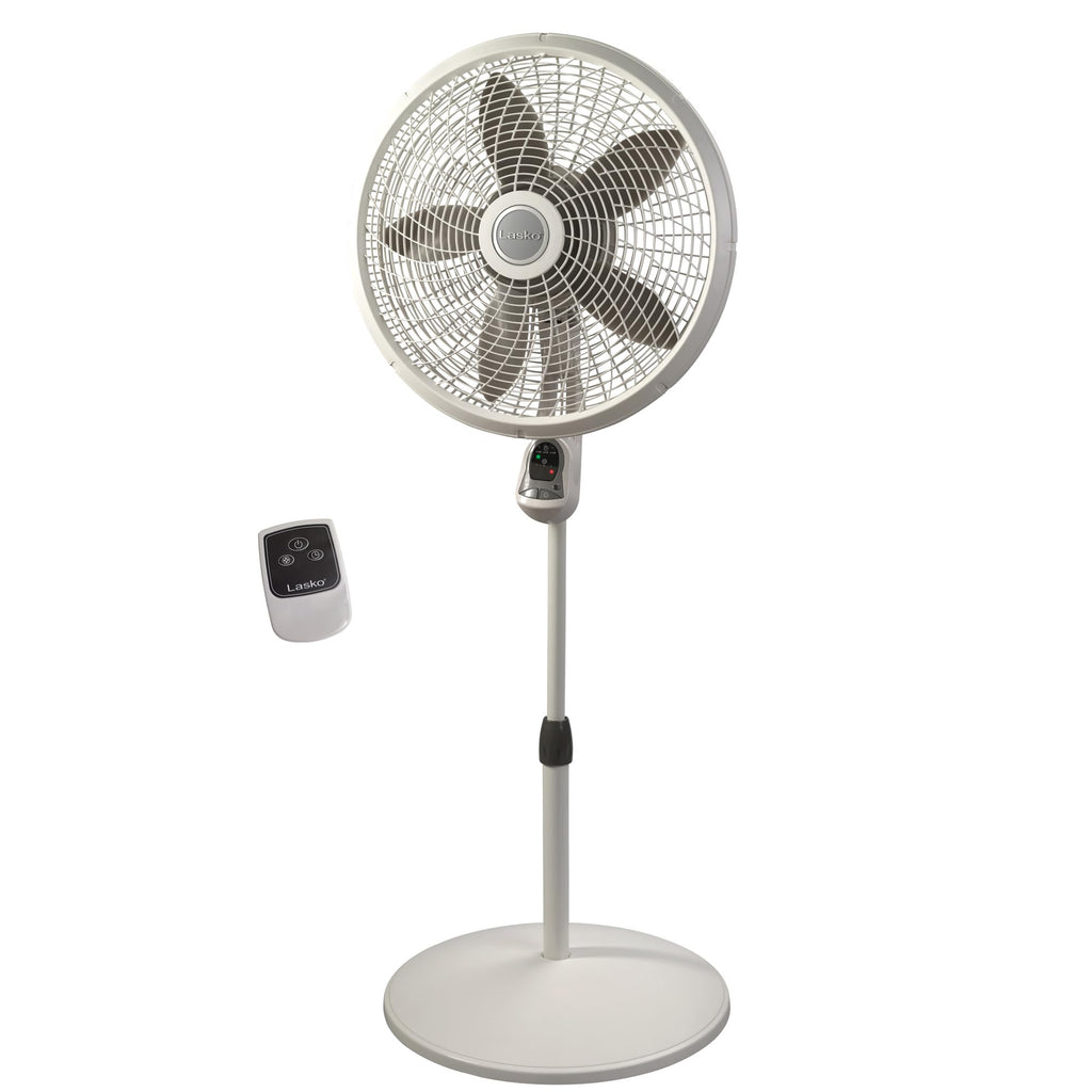 Adjustable 3 Speed 18" White Pedestal Fan V23161