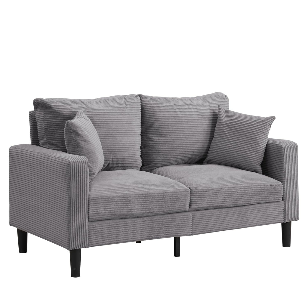 Light Gray 2 Seat Loveseat Sofa V169945