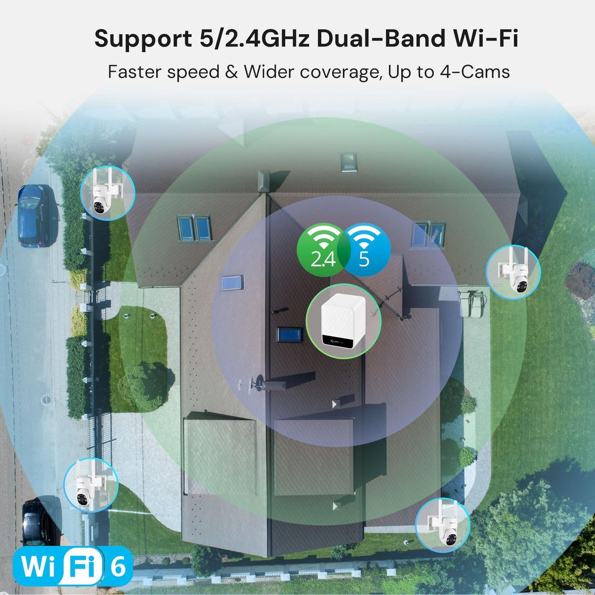 4MP Solar Wireless Security Cameras H1912