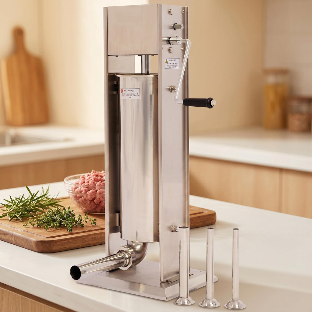 Stainless Steel 15LB Dual Speed Vertical Manual Sausage Stuffer M188104