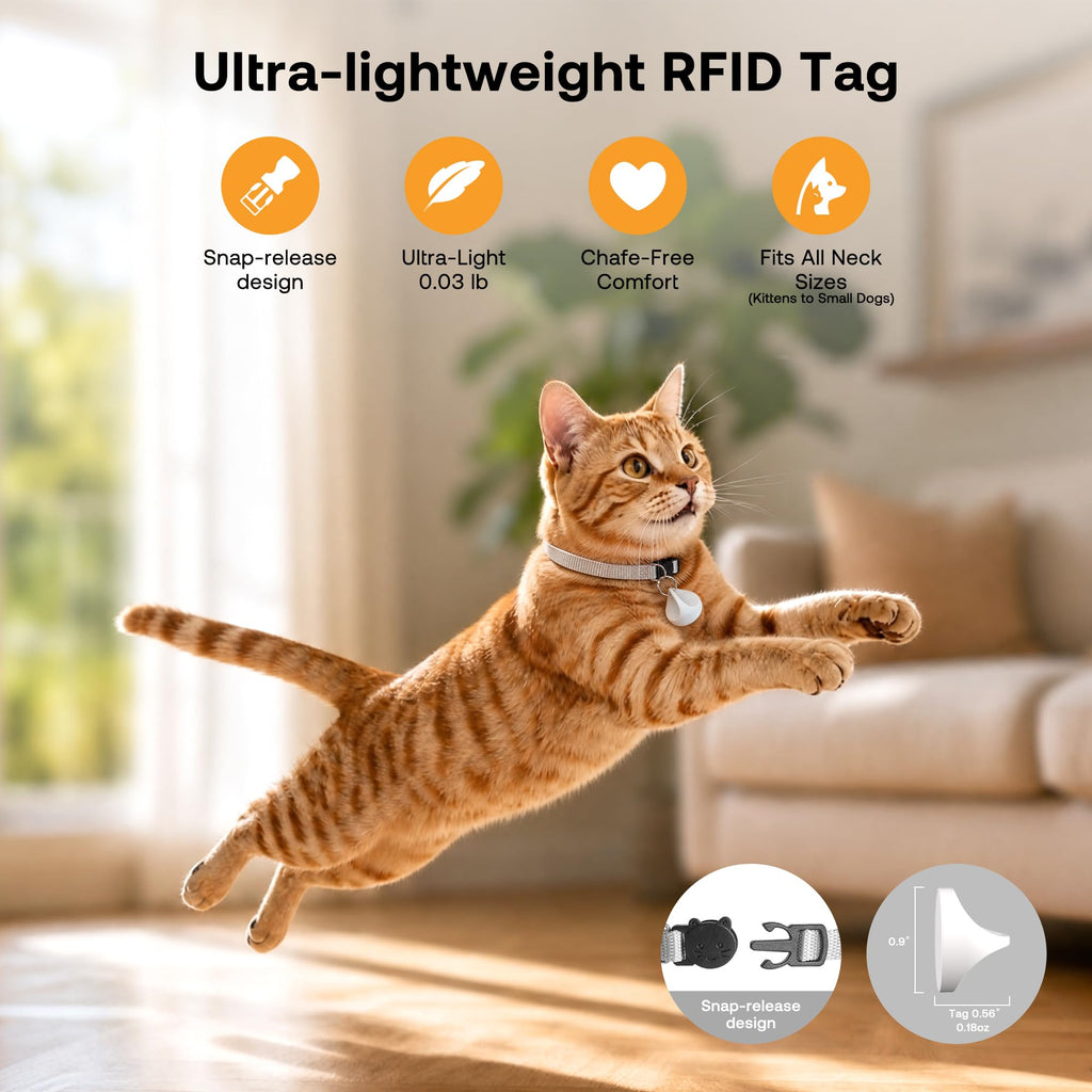 Automatic Cat Feeder with RFID Collar Sensor, Black E482729