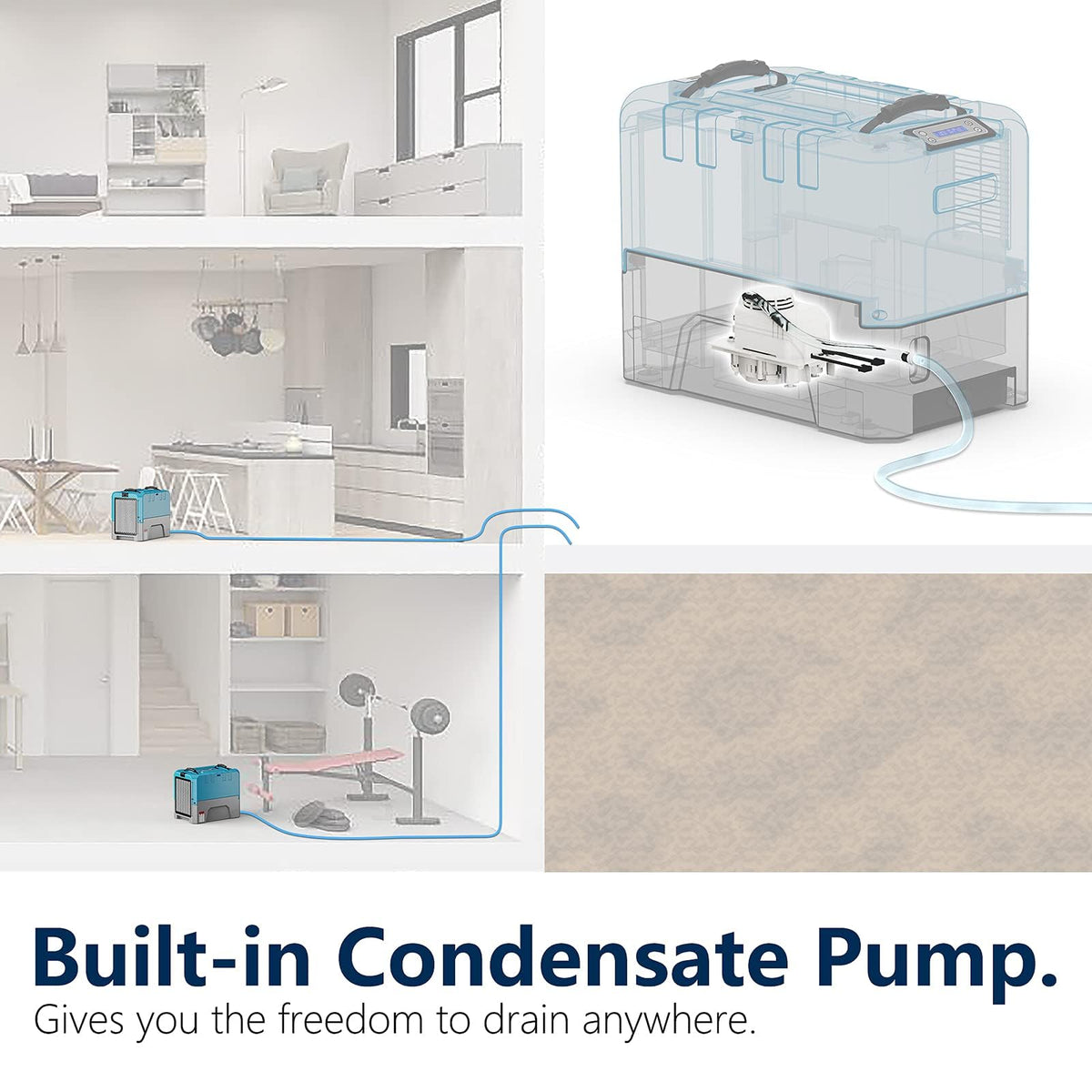 180 PPD Commercial & Industrial Dehumidifier with Pump R198