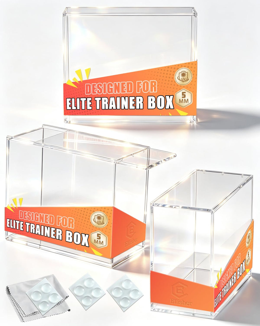 Acrylic ETB Protector Case 3 Pack E3842
