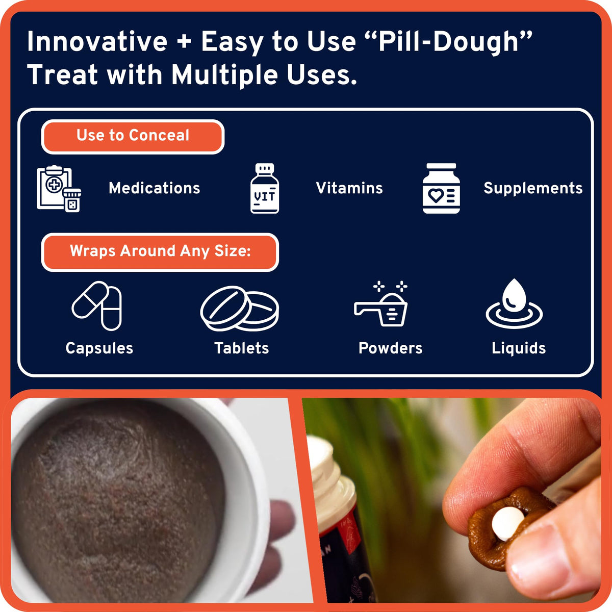 Pill-Dough Treat Paste Wrap for Dogs & Cats T765