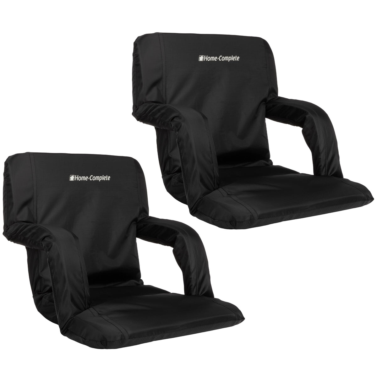 2-Pack Reclining Bleacher Chairs with Back and Cushion U464972
