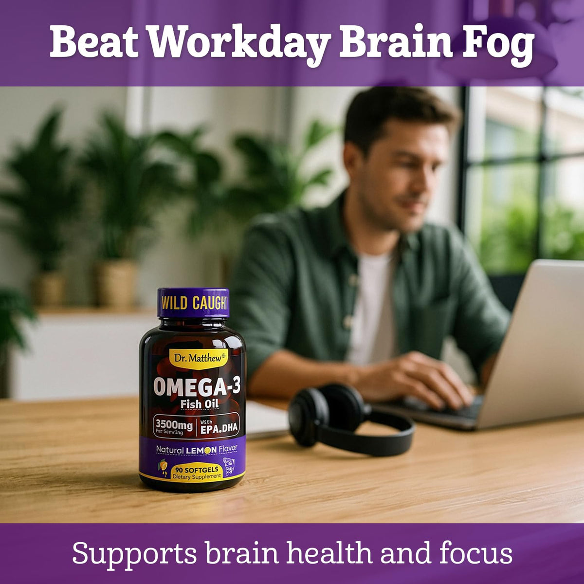 Omega-3 Fish Oil 3500 mg 90 Softgels Y517748