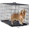 Black Foldable Metal Dog Crate L5004