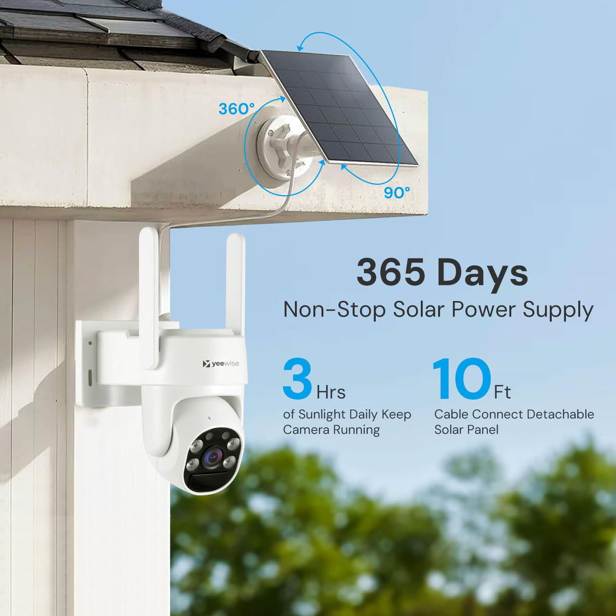 4MP Solar Wireless Security Cameras H1912