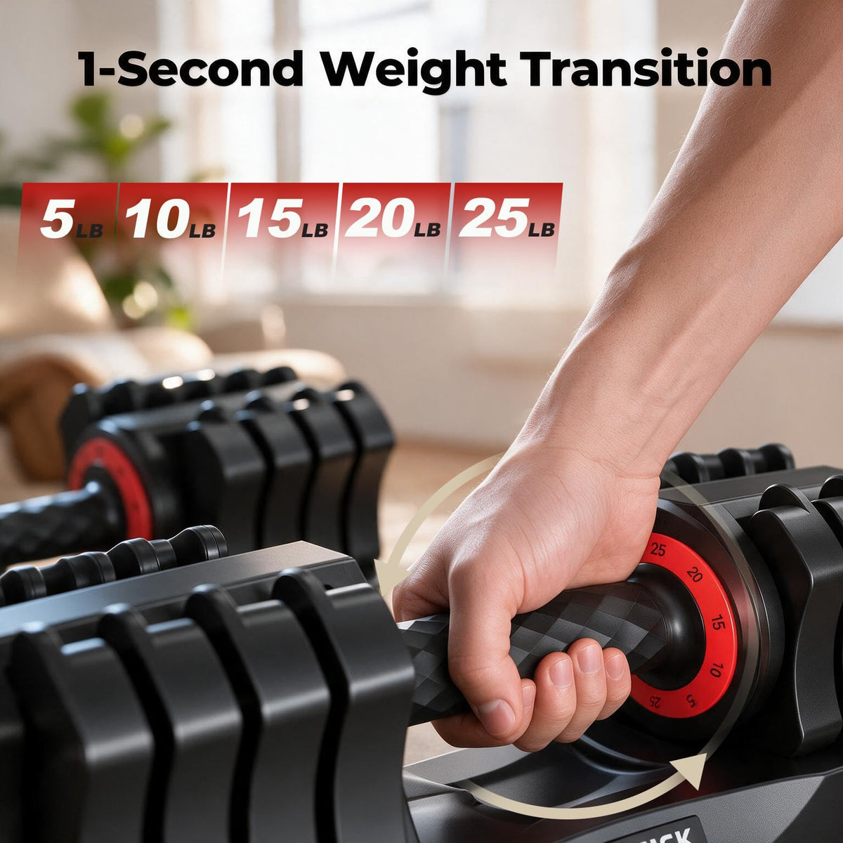 25 lb Adjustable Dumbbell Set C594
