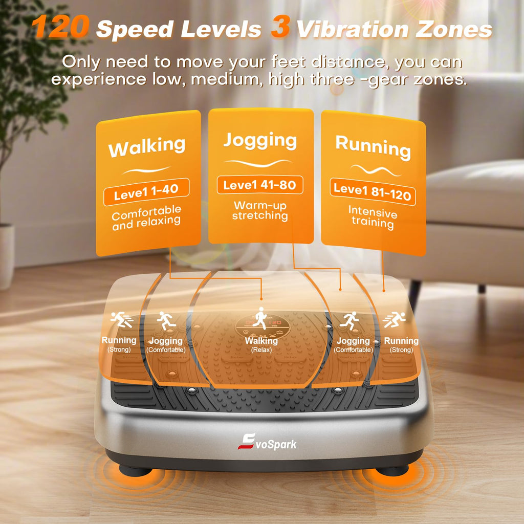Vibration Plate Exercise Machine with Resistance Bands W87197