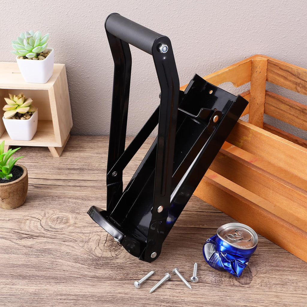 Stainless Steel Wall Mounted Can Crusher with Bottle Opener N99573