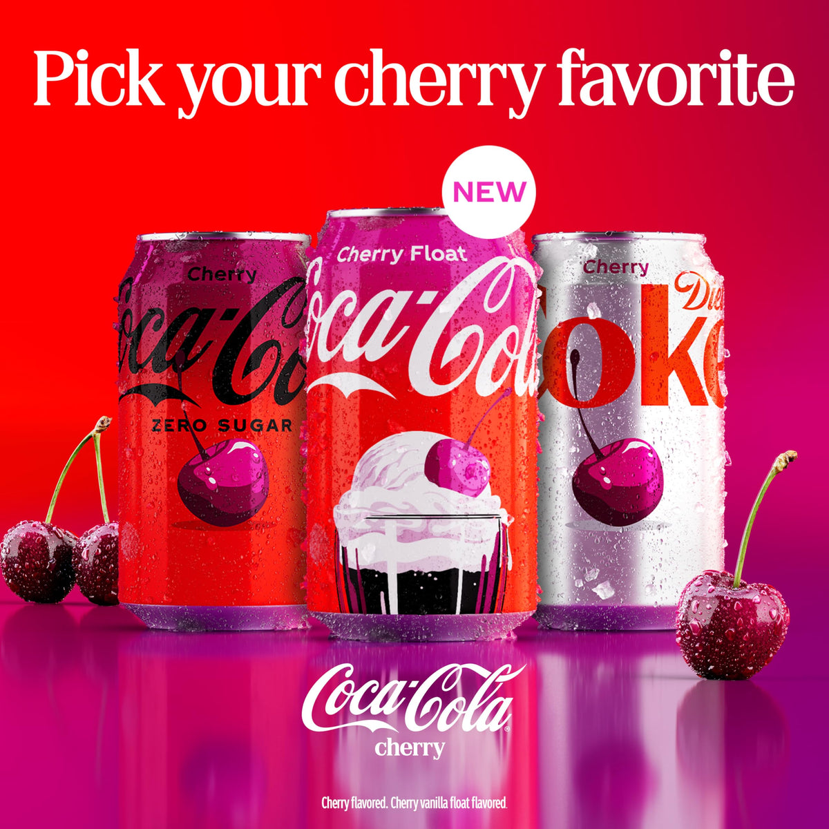Cherry Soda Soft Drink Bottles, 16.9 fl oz, 6 Pack K52206