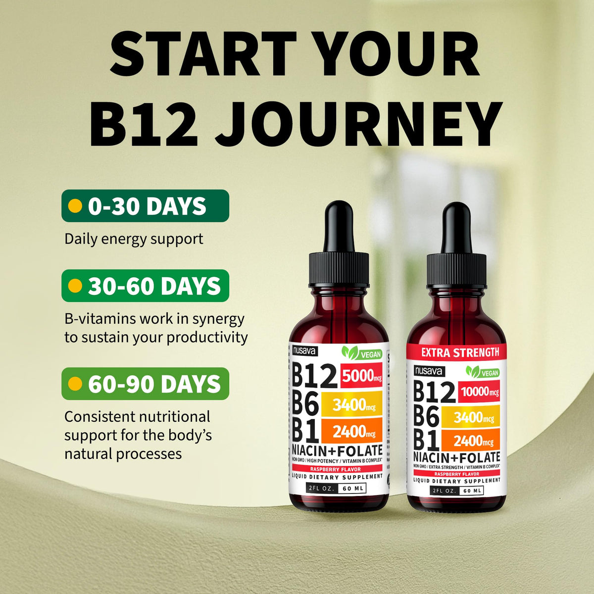 Vitamin B12 5000mcg Liquid Drops Pack of 4 C338