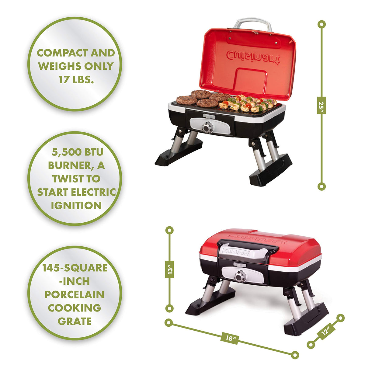 Portable Propane Gas Grill S7502