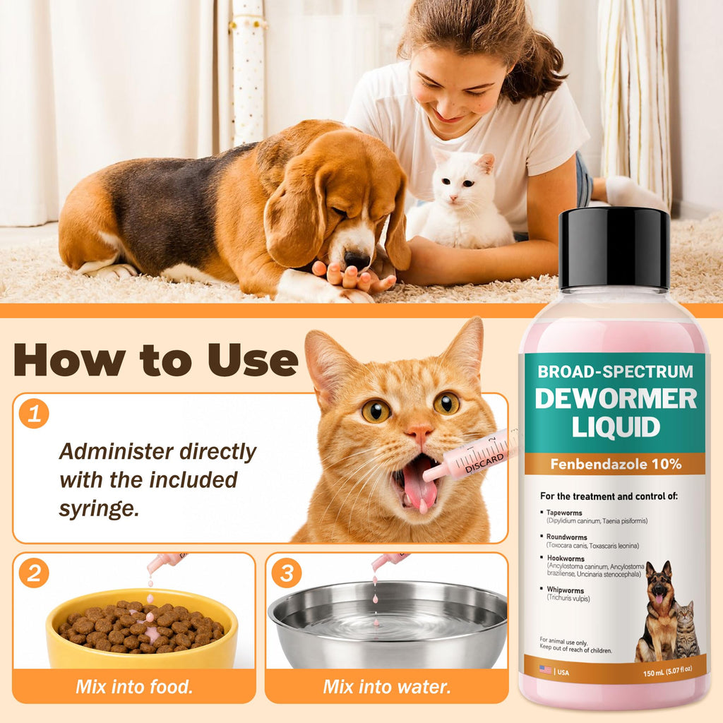 Fenbendazole Liquid 10% Dewormer 150ml Z1420