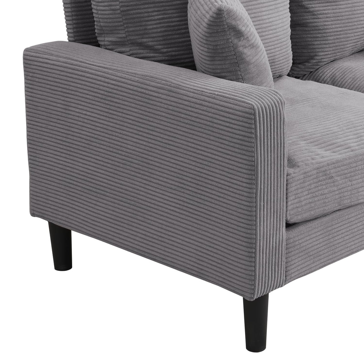 Light Gray 2 Seat Loveseat Sofa V169945