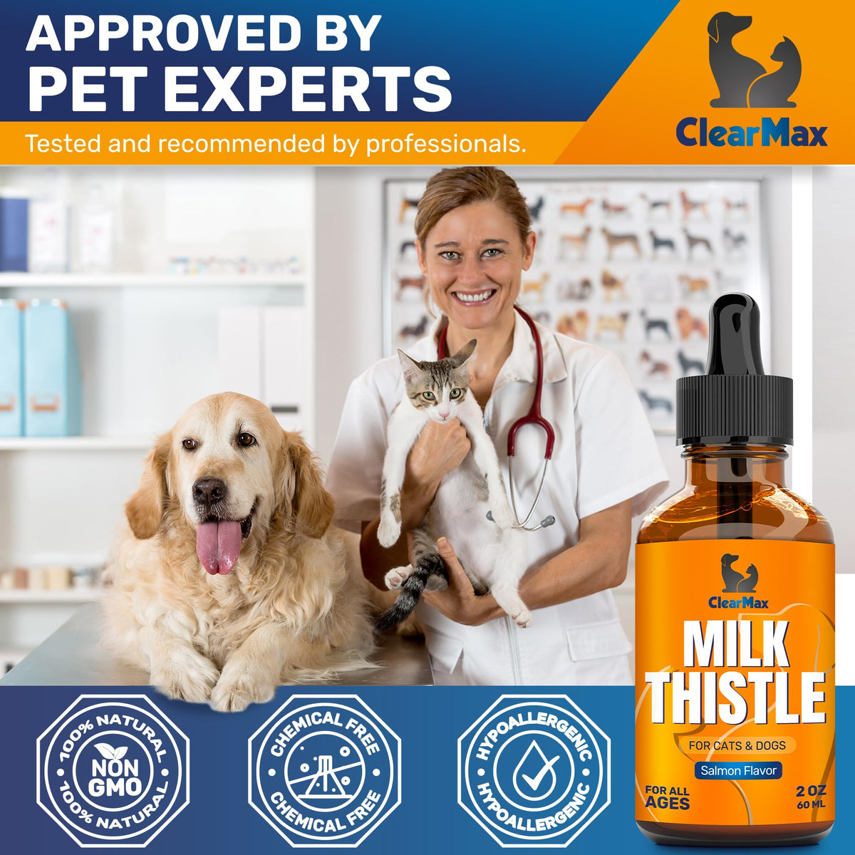 Milk Thistle for Dogs & Cats, 2 Oz W909