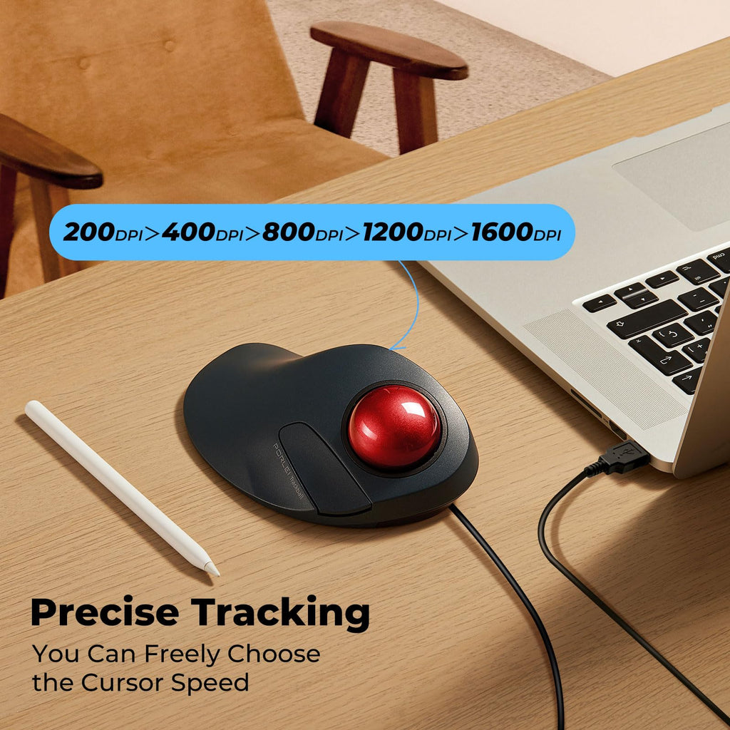 Ergonomic Trackball Mouse O13545