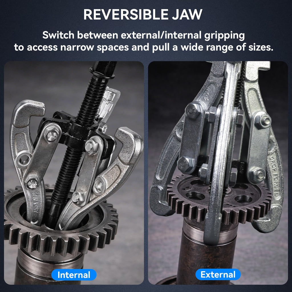 3 Pcs Reversible 3 Jaw Puller Set U17343