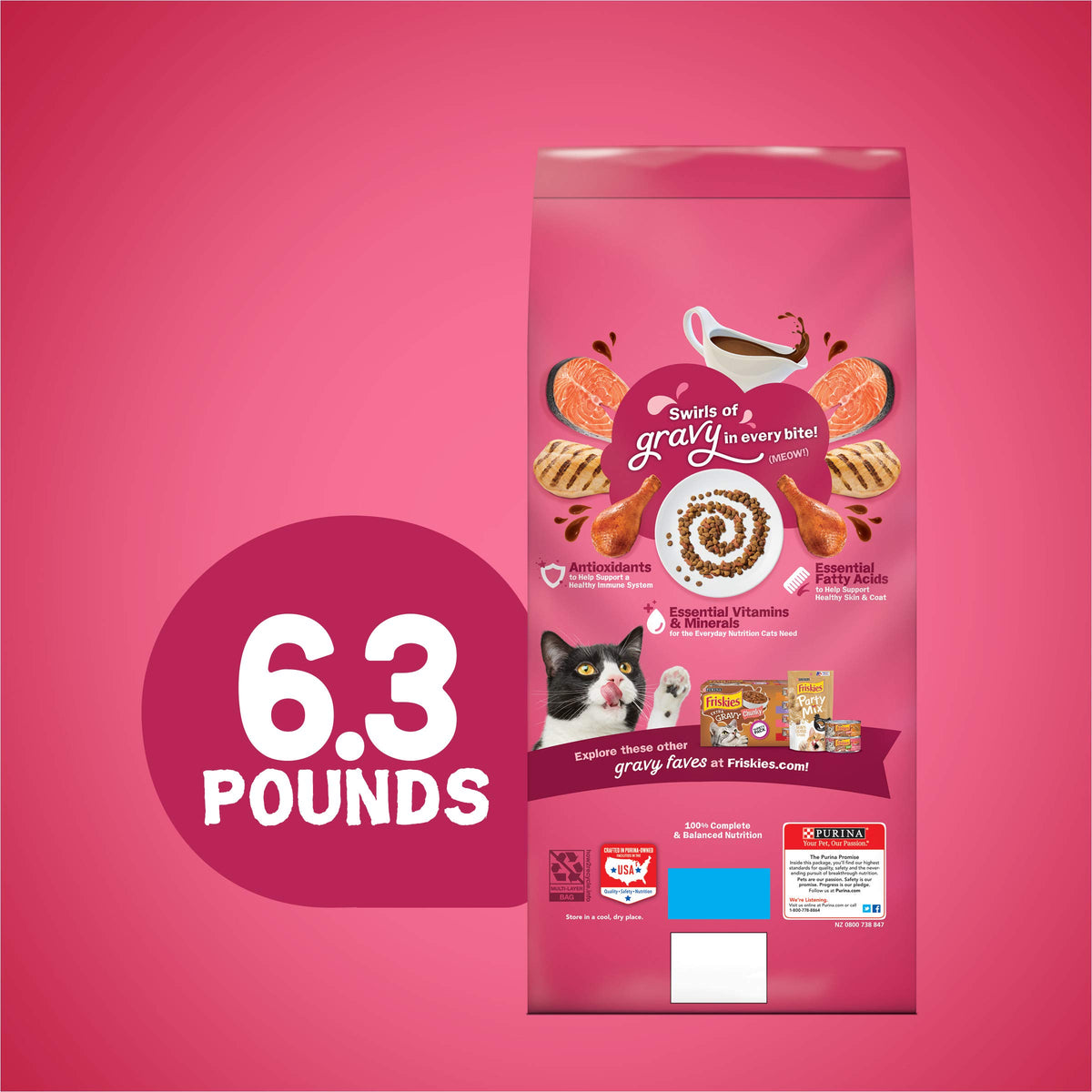 Dry Cat Food 6.3 lb. Bag K1707