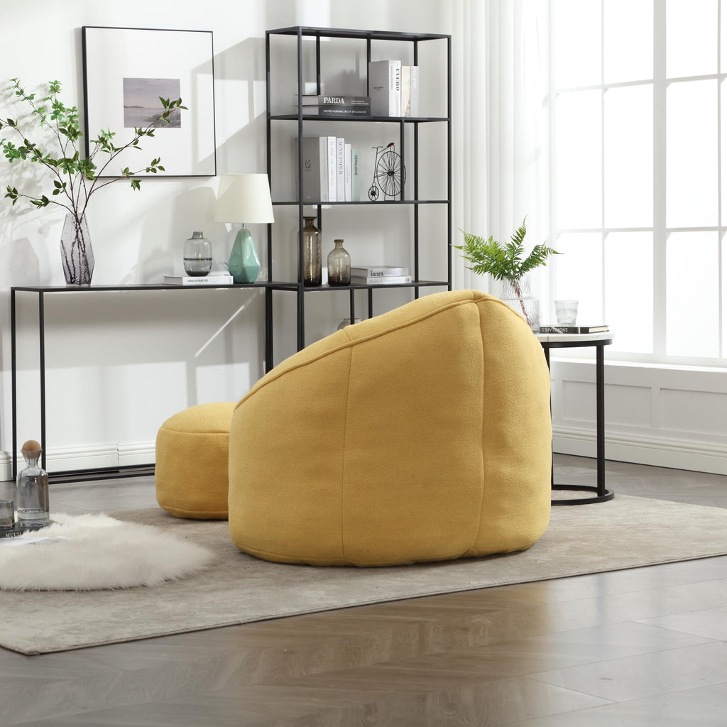 Microfiber Bean Bag Chair with Footrest P90785