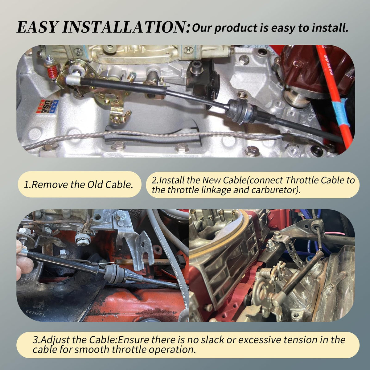21in Carburetor to Accelerator Lever Throttle Cable J52812