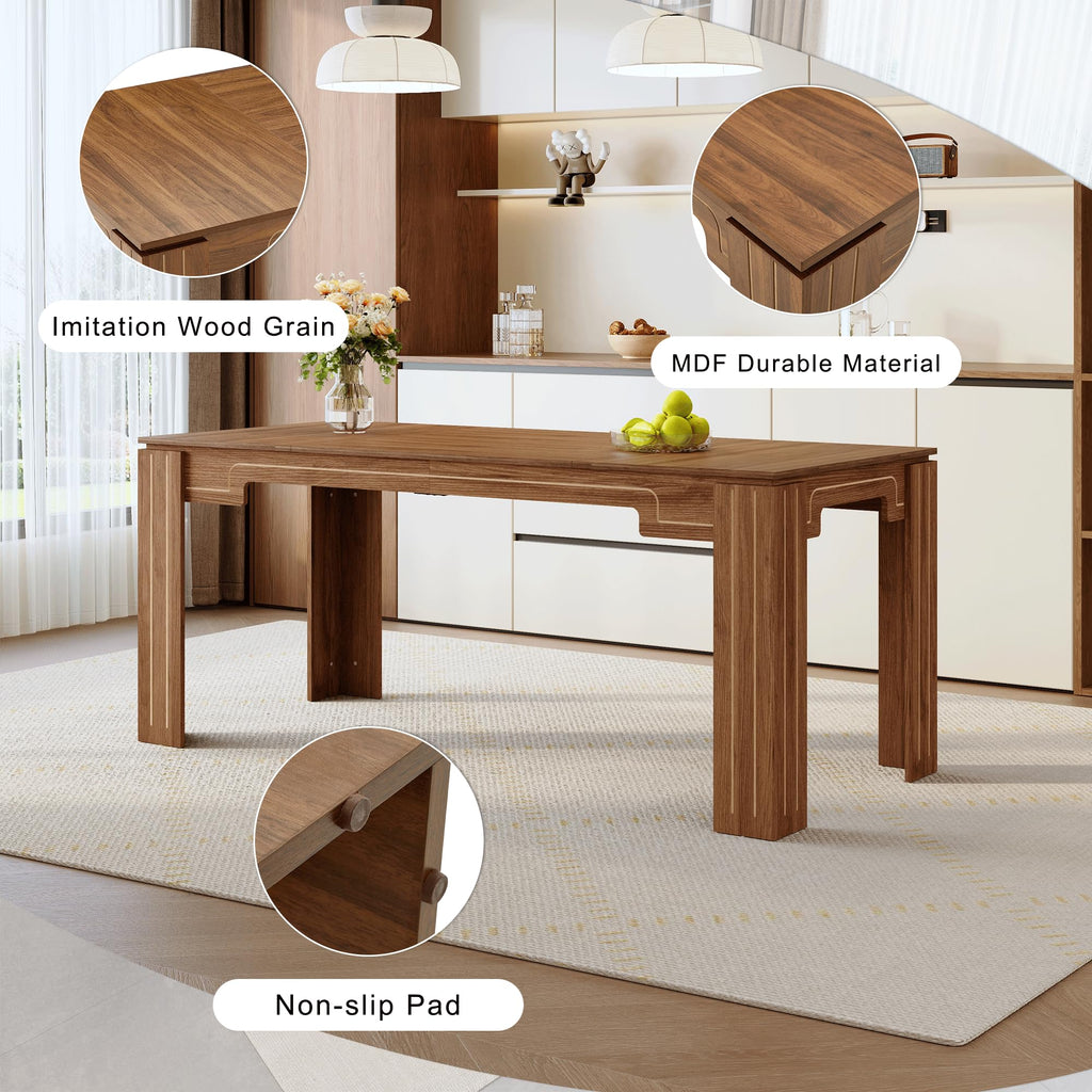 71 Inch Dining Table Set with 8 Chairs C3806