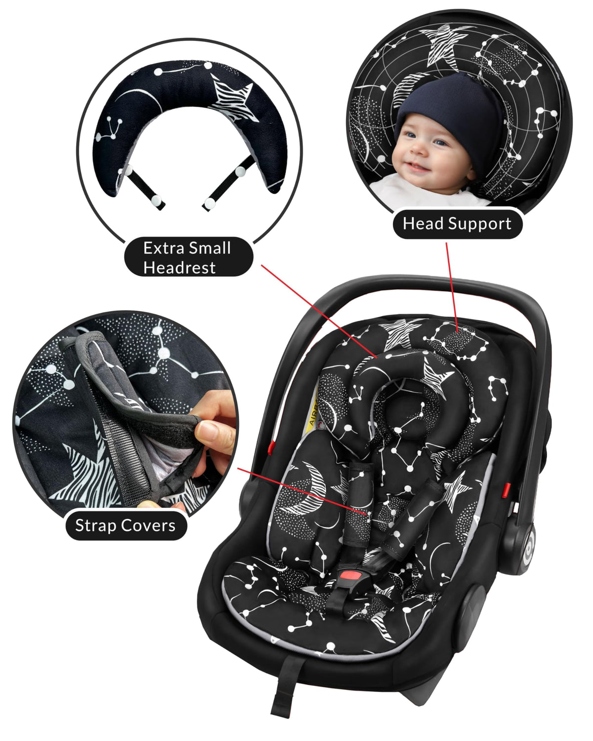Infant Car Seat Insert with Removable Cushion V359757