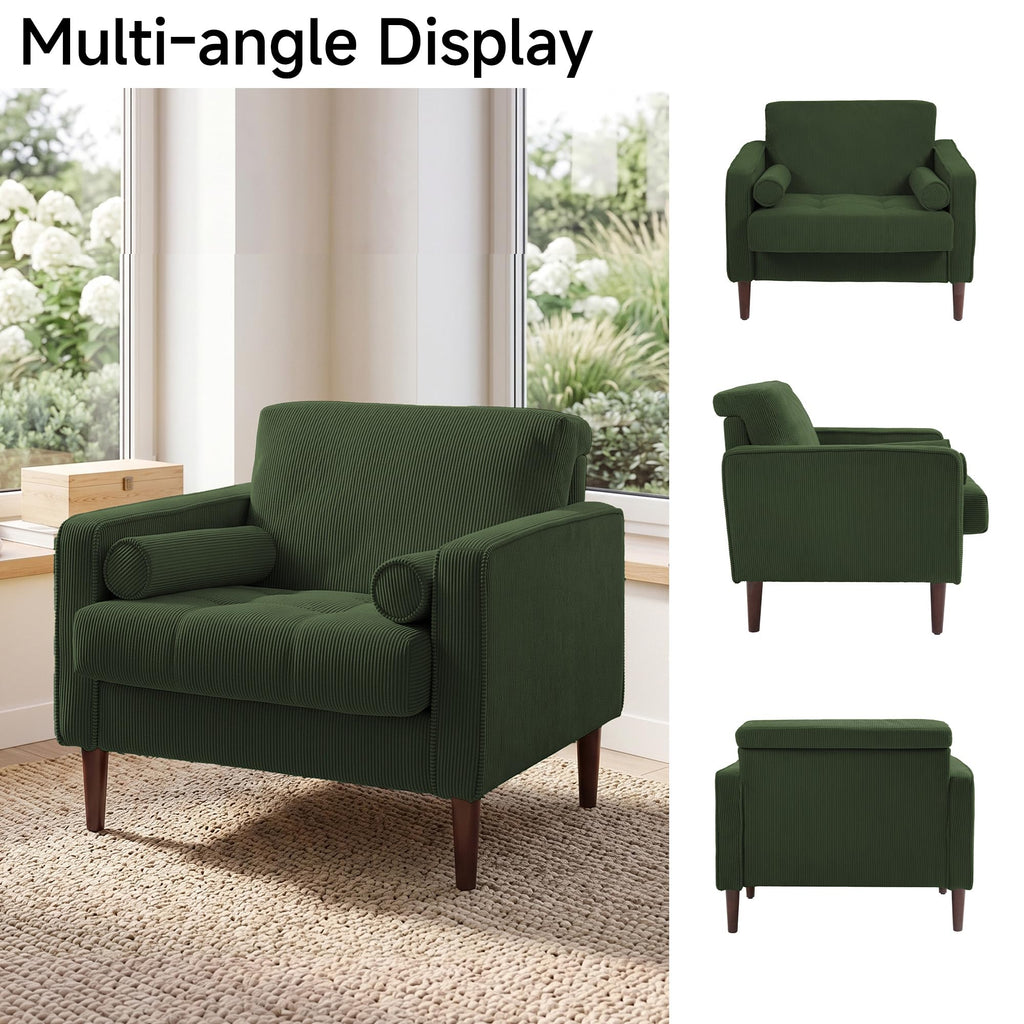 Green Accent Chairs Set of 2 L445