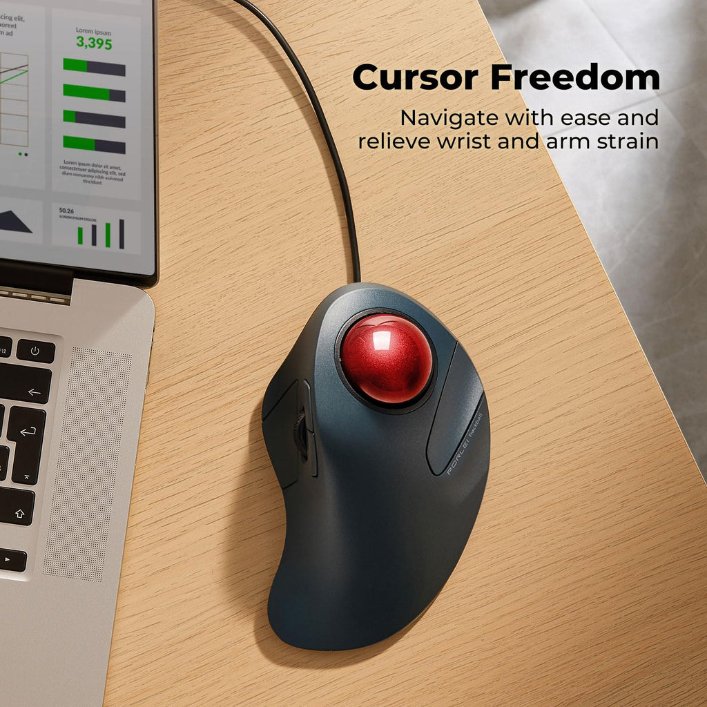 Ergonomic Trackball Mouse O13545