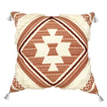 Boho Decorative Throw Pillow Cover with Tassels Fringe 18''x18'' B8706
