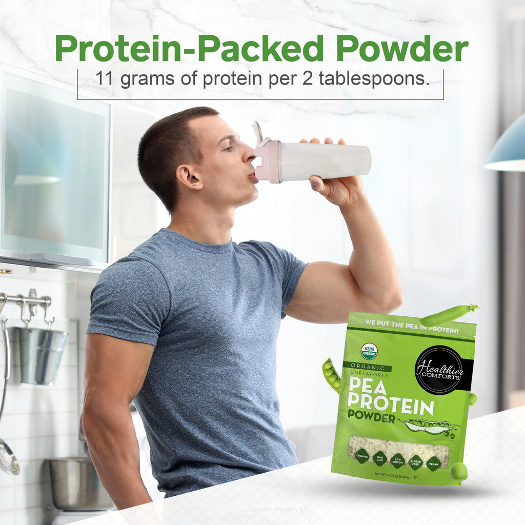 Organic Unflavored Pea Protein Powder 1 lb Q926
